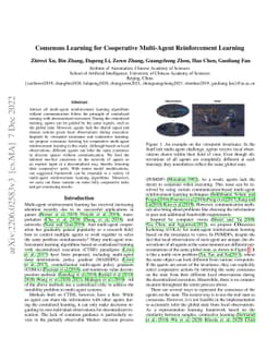 Consensus Learning for Cooperative Multi-Agent Reinforcement Learning