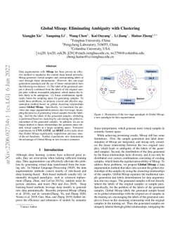 Global Mixup: Eliminating Ambiguity with Clustering