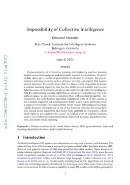 Impossibility of Collective Intelligence