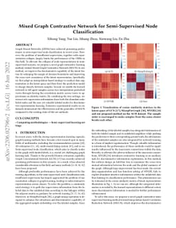 Mixed Graph Contrastive Network for Semi-Supervised Node Classification
