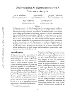 Researching Alignment Research: Unsupervised Analysis