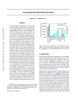Generalized Data Distribution Iteration