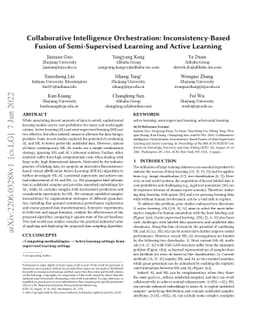 Collaborative Intelligence Orchestration: Inconsistency-Based Fusion of
  Semi-Supervised Learning and Active Learning