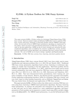 PyTSK: A Python Toolbox for TSK Fuzzy Systems