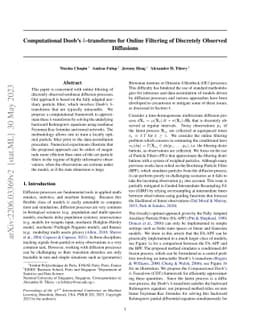 Computational Doob's h-transforms for Online Filtering of Discretely
  Observed Diffusions