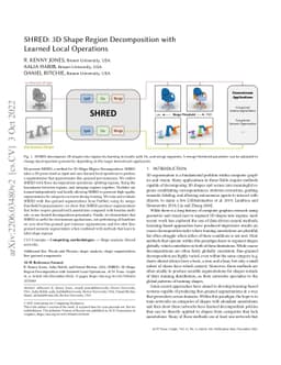 SHRED: 3D Shape Region Decomposition with Learned Local Operations