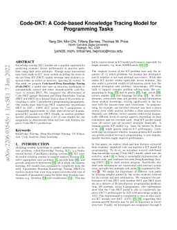 Code-DKT: A Code-based Knowledge Tracing Model for Programming Tasks