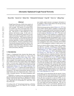 Alternately Optimized Graph Neural Networks