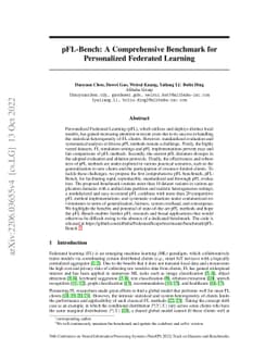pFL-Bench: A Comprehensive Benchmark for Personalized Federated Learning