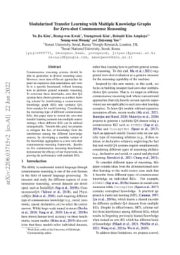 Modularized Transfer Learning with Multiple Knowledge Graphs for
  Zero-shot Commonsense Reasoning