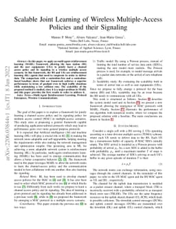 Scalable Joint Learning of Wireless Multiple-Access Policies and their
  Signaling