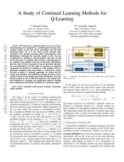 A Study of Continual Learning Methods for Q-Learning