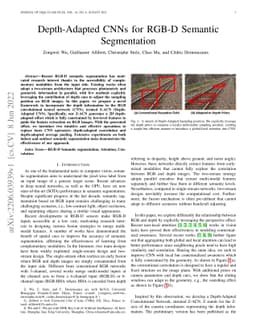 Depth-Adapted CNNs for RGB-D Semantic Segmentation