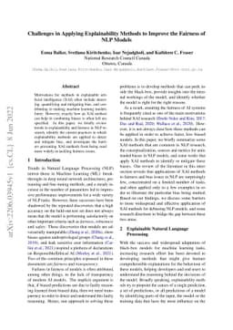 Challenges in Applying Explainability Methods to Improve the Fairness of
  NLP Models