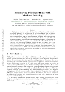 Simplifying Polylogarithms with Machine Learning