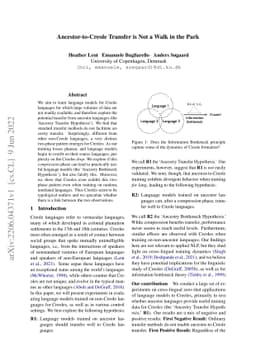 Ancestor-to-Creole Transfer is Not a Walk in the Park