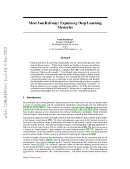 Meet You Halfway: Explaining Deep Learning Mysteries