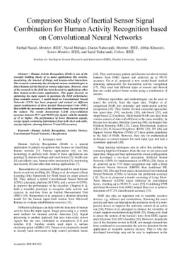 Comparison Study of Inertial Sensor Signal Combination for Human
  Activity Recognition based on Convolutional Neural Networks