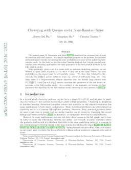 Clustering with Queries under Semi-Random Noise