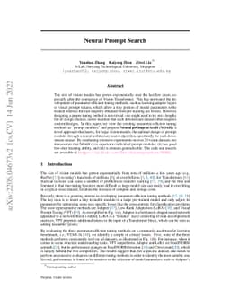 Neural Prompt Search