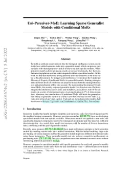 Uni-Perceiver-MoE: Learning Sparse Generalist Models with Conditional
  MoEs