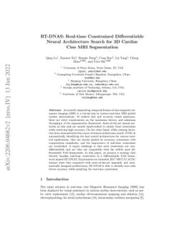 RT-DNAS: Real-time Constrained Differentiable Neural Architecture Search
  for 3D Cardiac Cine MRI Segmentation