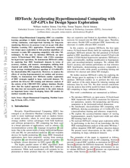 HDTorch: Accelerating Hyperdimensional Computing with GP-GPUs for Design
  Space Exploration