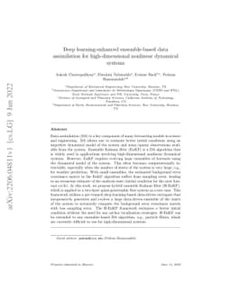Deep learning-enhanced ensemble-based data assimilation for
  high-dimensional nonlinear dynamical systems