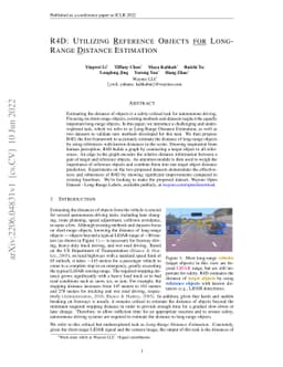 R4D: Utilizing Reference Objects for Long-Range Distance Estimation