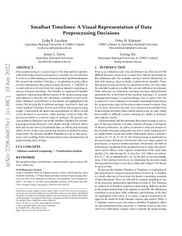 Smallset Timelines: A Visual Representation of Data Preprocessing
  Decisions