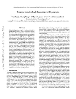 Temporal Inductive Logic Reasoning over Hypergraphs
