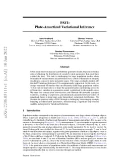 PAVI: Plate-Amortized Variational Inference