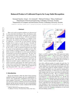 Balanced Product of Calibrated Experts for Long-Tailed Recognition