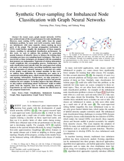 Synthetic Over-sampling for Imbalanced Node Classification with Graph
  Neural Networks
