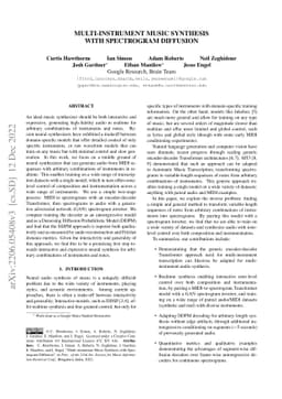 Multi-instrument Music Synthesis with Spectrogram Diffusion