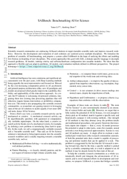 SAIBench: Benchmarking AI for Science