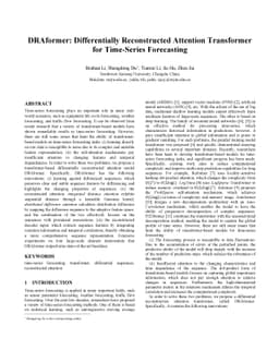 DRAformer: Differentially Reconstructed Attention Transformer for
  Time-Series Forecasting