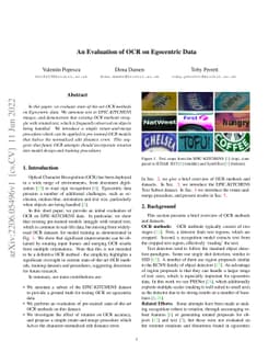 An Evaluation of OCR on Egocentric Data
