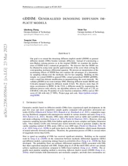 gDDIM: Generalized denoising diffusion implicit models