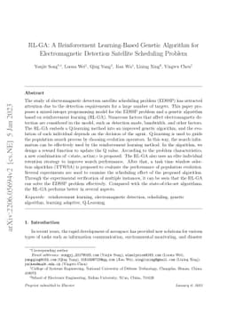 RL-GA: A Reinforcement Learning-Based Genetic Algorithm for
  Electromagnetic Detection Satellite Scheduling Problem