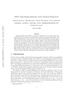 SIXO: Smoothing Inference with Twisted Objectives