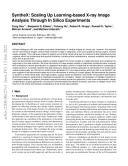 SyntheX: Scaling Up Learning-based X-ray Image Analysis Through In
  Silico Experiments