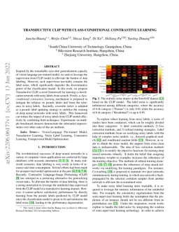Transductive CLIP with Class-Conditional Contrastive Learning