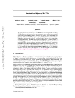 Featurized Query R-CNN