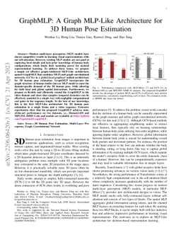 GraphMLP: A Graph MLP-Like Architecture for 3D Human Pose Estimation