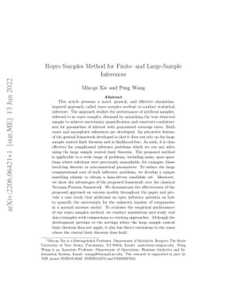 Repro Samples Method for Finite- and Large-Sample Inferences