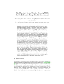 Pixel-by-pixel Mean Opinion Score (pMOS) for No-Reference Image Quality
  Assessment