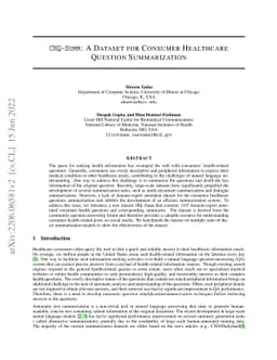 CHQ-Summ: A Dataset for Consumer Healthcare Question Summarization