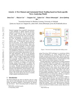 Astock: A New Dataset and Automated Stock Trading based on
  Stock-specific News Analyzing Model