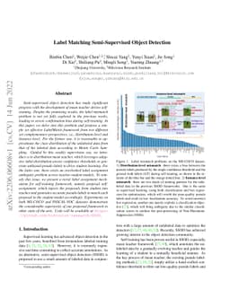 Label Matching Semi-Supervised Object Detection